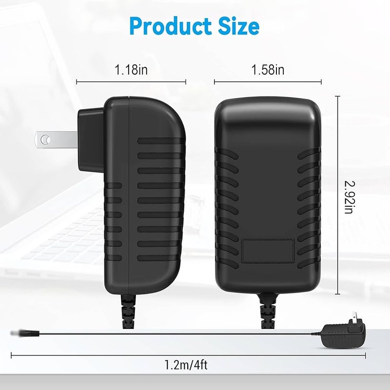 PK Power 24W 12V 2A AC Adapter for Model KPC 024F with 4 Pin DIN Connector - Image 3